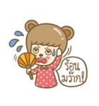 Lovely Beary (Thai)（個別スタンプ：35）