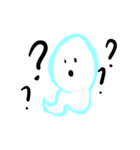 Cute white ghost（個別スタンプ：31）