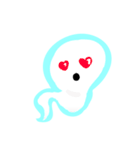 Cute white ghost（個別スタンプ：33）