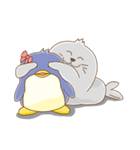 Penguins petulant and seals mischievous（個別スタンプ：36）