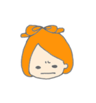 オレンジ色の彼女。（個別スタンプ：7）