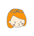 オレンジ色の彼女。（個別スタンプ：9）