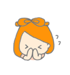 オレンジ色の彼女。（個別スタンプ：10）