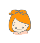 オレンジ色の彼女。（個別スタンプ：12）