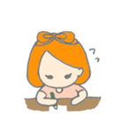 オレンジ色の彼女。（個別スタンプ：13）