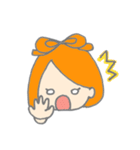 オレンジ色の彼女。（個別スタンプ：15）