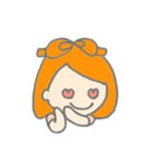 オレンジ色の彼女。（個別スタンプ：17）