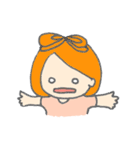 オレンジ色の彼女。（個別スタンプ：18）