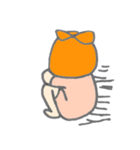オレンジ色の彼女。（個別スタンプ：19）
