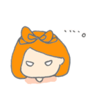 オレンジ色の彼女。（個別スタンプ：22）