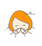 オレンジ色の彼女。（個別スタンプ：25）