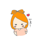 オレンジ色の彼女。（個別スタンプ：33）