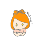 オレンジ色の彼女。（個別スタンプ：36）