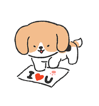 Beagle＆Pomeranian（個別スタンプ：19）