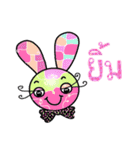 Happy lovely bunny（個別スタンプ：22）