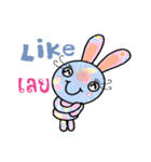 Happy lovely bunny（個別スタンプ：35）