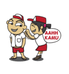 Si Udin ＆ Sarini（個別スタンプ：37）