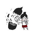 Angry Boxing Girl [ TH ]（個別スタンプ：9）