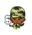 Black soldiers（個別スタンプ：25）