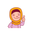 Jihab - Muslim - Girl Sticker Set（個別スタンプ：1）