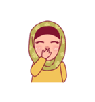 Jihab - Muslim - Girl Sticker Set（個別スタンプ：3）