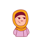 Jihab - Muslim - Girl Sticker Set（個別スタンプ：5）