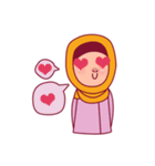 Jihab - Muslim - Girl Sticker Set（個別スタンプ：10）
