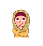 Jihab - Muslim - Girl Sticker Set（個別スタンプ：12）