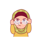 Jihab - Muslim - Girl Sticker Set（個別スタンプ：14）