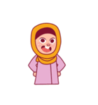 Jihab - Muslim - Girl Sticker Set（個別スタンプ：15）
