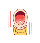 Jihab - Muslim - Girl Sticker Set（個別スタンプ：16）