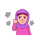 Jihab - Muslim - Girl Sticker Set（個別スタンプ：18）