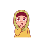 Jihab - Muslim - Girl Sticker Set（個別スタンプ：19）