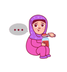 Jihab - Muslim - Girl Sticker Set（個別スタンプ：23）