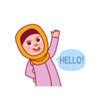 Jihab - Muslim - Girl Sticker Set（個別スタンプ：25）