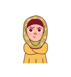 Jihab - Muslim - Girl Sticker Set（個別スタンプ：27）
