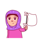 Jihab - Muslim - Girl Sticker Set（個別スタンプ：28）