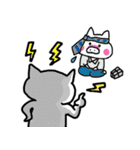 無言の白い豚（個別スタンプ：29）