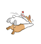 Rabbit with Mask2（個別スタンプ：3）