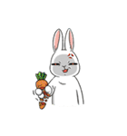 Rabbit with Mask2（個別スタンプ：18）