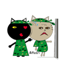 3 soldiers cats（個別スタンプ：18）