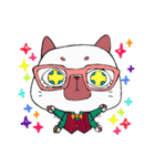 めがねこふぁみりぃ（個別スタンプ：3）