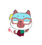 めがねこふぁみりぃ（個別スタンプ：16）