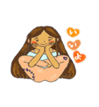 ジャーニーちゃんのヨガと愛の生活（個別スタンプ：21）