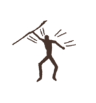 Cave painting (Thai)（個別スタンプ：23）