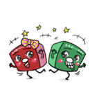 Mr. Green ＆ Miss Red（個別スタンプ：12）