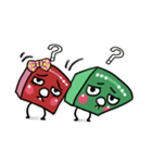 Mr. Green ＆ Miss Red（個別スタンプ：17）