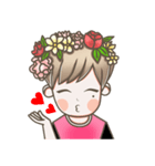 B Flower Boy（個別スタンプ：3）