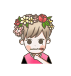 B Flower Boy（個別スタンプ：5）