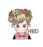 B Flower Boy（個別スタンプ：9）